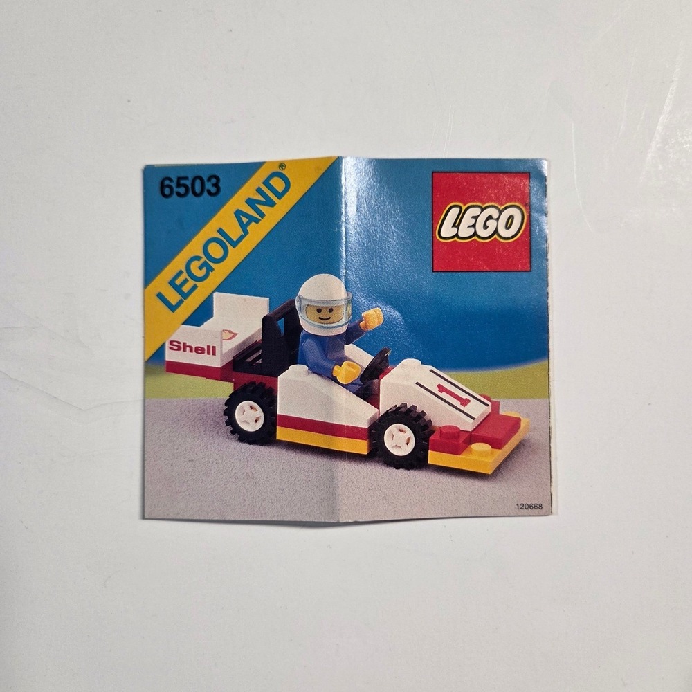 LEGO Instructions 6503 Sprint Racer Town‎ Legoland Vintage 1988 Manual Booklet